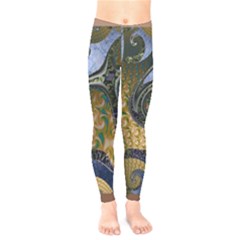 Sea Of Wonder Kids  Leggings by LW41021