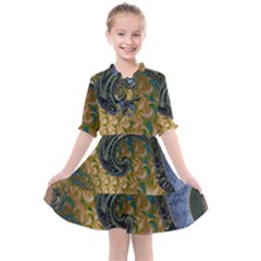 Sea Of Wonder Kids  All Frills Chiffon Dress by LW41021