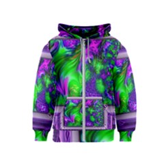 Feathery Winds Kids  Zipper Hoodie by LW41021