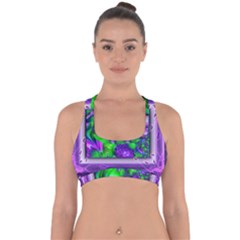 Feathery Winds Cross Back Hipster Bikini Top  by LW41021