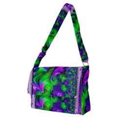 Feathery Winds Full Print Messenger Bag (m) by LW41021