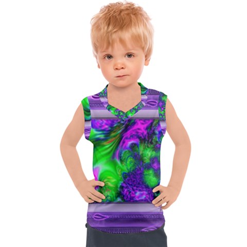 Feathery Winds Kids  Sport Tank Top by LW41021