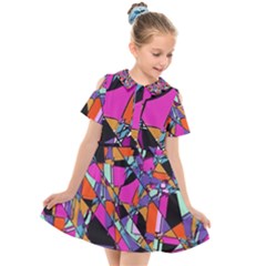 Abstract Kids  Short Sleeve Shirt Dress by LW41021