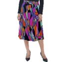 Abstract Classic Velour Midi Skirt  View1