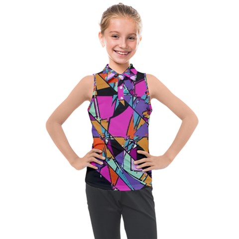 Abstract Kids  Sleeveless Polo Tee by LW41021