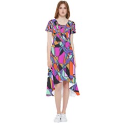 Abstract High Low Boho Dress by LW41021