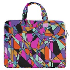 Abstract Macbook Pro Double Pocket Laptop Bag (large) by LW41021