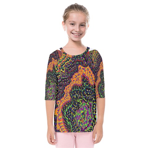 Goghwave Kids  Quarter Sleeve Raglan Tee by LW41021