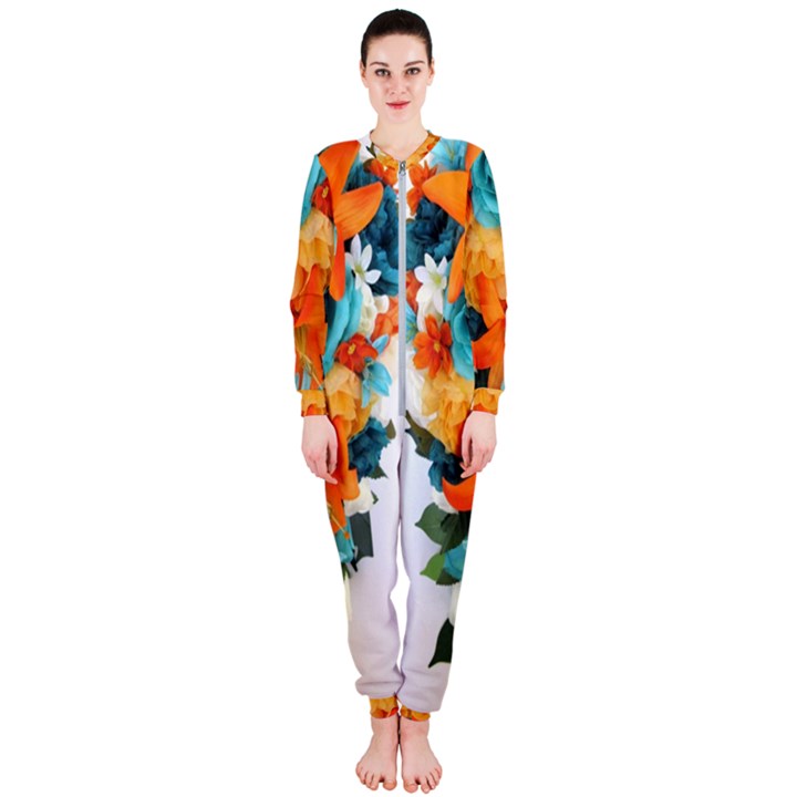 Spring Flowers OnePiece Jumpsuit (Ladies) 