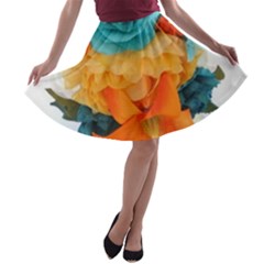 Spring Flowers A-line Skater Skirt by LW41021