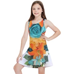 Spring Flowers Kids  Lightweight Sleeveless Dress by LW41021