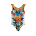 Spring Flowers Kids  Frill Swimsuit View1