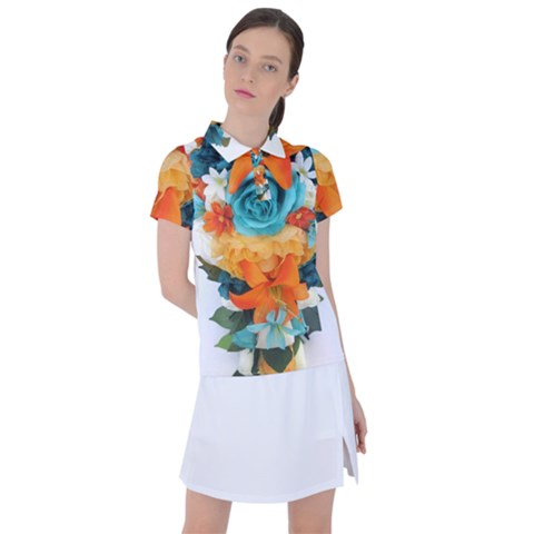 Spring Flowers Women s Polo Tee by LW41021