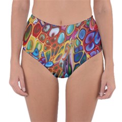 Colored Summer Reversible High-waist Bikini Bottoms by Galinka