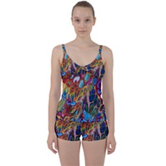 Colored Summer Tie Front Two Piece Tankini by Galinka