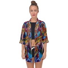 Colored Summer Open Front Chiffon Kimono by Galinka