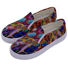 Colored Summer Kids  Canvas Slip Ons by Galinka