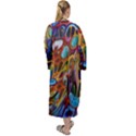 Colored summer Maxi Velour Kimono View2