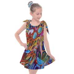 Colored Summer Kids  Tie Up Tunic Dress by Galinka