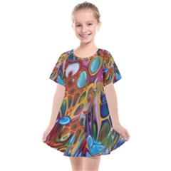 Colored Summer Kids  Smock Dress by Galinka