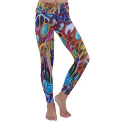 Colored Summer Kids  Lightweight Velour Classic Yoga Leggings