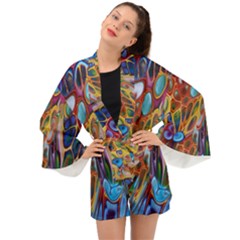 Colored Summer Long Sleeve Kimono by Galinka