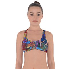 Colored Summer Got No Strings Sports Bra by Galinka