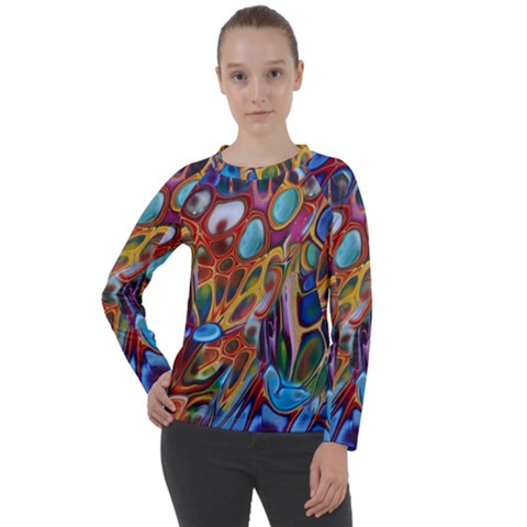 Colored Summer Women s Long Sleeve Raglan Tee by Galinka