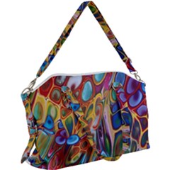 Colored Summer Canvas Crossbody Bag by Galinka