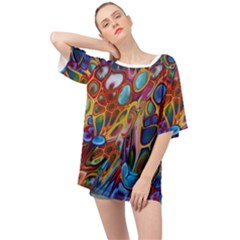 Colored Summer Oversized Chiffon Top by Galinka