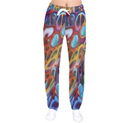 Colored Summer Women Velvet Drawstring Pants