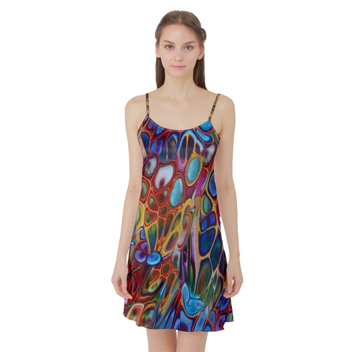 Colored summer Satin Night Slip