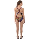 Colored summer Cut-Out Back One Piece Swimsuit View2