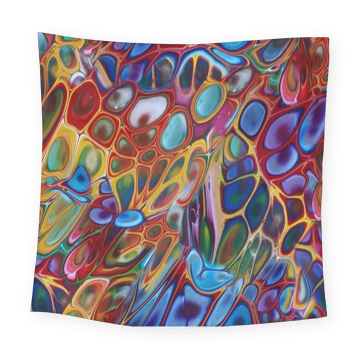 Colored summer Square Tapestry (Large)