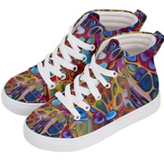 Colored Summer Kids  Hi-top Skate Sneakers by Galinka