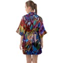 Colored summer Half Sleeve Satin Kimono  View2