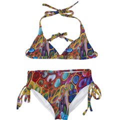 Colored Summer Kids  Classic Bikini Set by Galinka