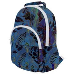 Undersea Rounded Multi Pocket Backpack by PollyParadise