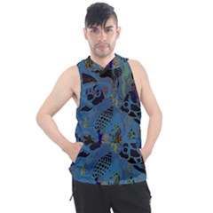 Undersea Men s Sleeveless Hoodie by PollyParadise