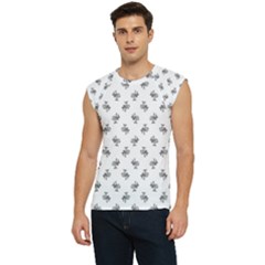 Black And White Sketchy Birds Motif Pattern Men s Raglan Cap Sleeve Tee by dflcprintsclothing