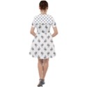 Black And White Sketchy Birds Motif Pattern Sailor Dress View2