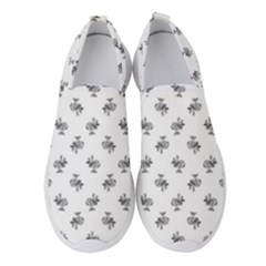 Black And White Sketchy Birds Motif Pattern Women s Slip On Sneakers by dflcprintsclothing