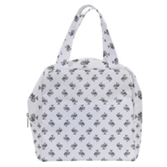 Black And White Sketchy Birds Motif Pattern Boxy Hand Bag by dflcprintsclothing