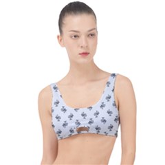 Black And White Sketchy Birds Motif Pattern The Little Details Bikini Top by dflcprintsclothing