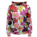 Flower pattern Women s Pullover Hoodie View1