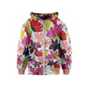 Flower pattern Kids  Zipper Hoodie View1