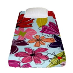 Flower Pattern Fitted Sheet (single Size) by Galinka