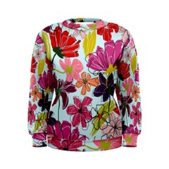 Flower Pattern Women s Sweatshirt