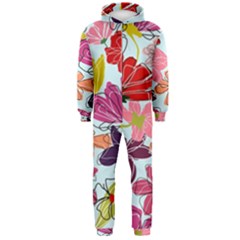 Flower Pattern Hooded Jumpsuit (men) 