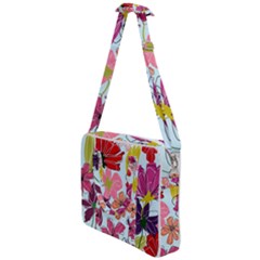 Flower Pattern Cross Body Office Bag by Galinka